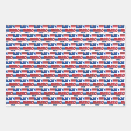 Biden/Harris 2020 Bye Don Patterns Geschenkpapier Set (Vorderseite)