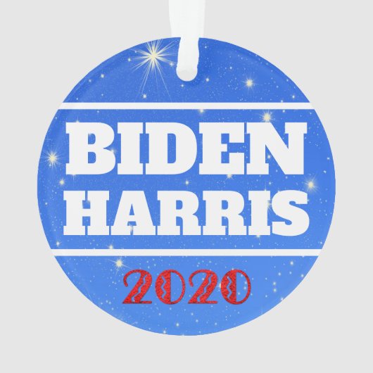 Biden Harris 2020 Christmas Keepake Ornament (Rückseite)