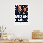 Biden Harris 2020 Collectible Campaign Foto Poster (Küche)