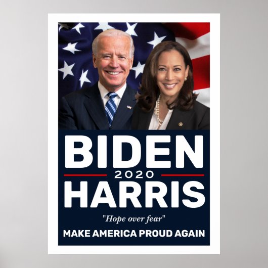 Biden Harris 2020 Collectible Keepake Foto Poster (Vorne)