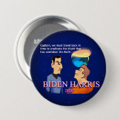 Biden Harris 2020 Demokratischer Widerstand Button (Vorne & Hinten)