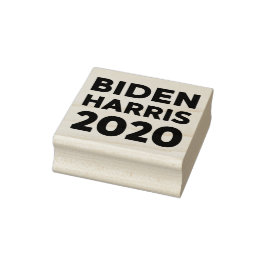Biden Harris 2020 fett gedruckter Text Gummistempel