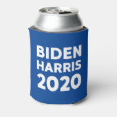 Biden Harris 2020: Fett gedruckter weißer Text zu Dosenkühler (Kanne Rückseite)