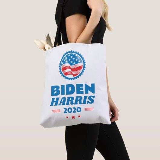 Biden Harris 2020 Flag Siegel 2 Tasche (Von Nahem)