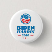 Biden Harris 2020 Flag Siegel Button (Vorderseite)