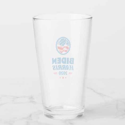 Biden Harris 2020 Flag Siegel Glas (Rückseite)