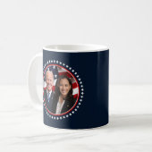 Biden Harris 2020 Foto zur Coolen Wahlkampagne Kaffeetasse (Vorderseite Links)