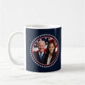 Biden Harris 2020 Foto zur Coolen Wahlkampagne Kaffeetasse (Links)