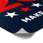 Biden Harris 2020 Foto zur Wahl Patriotische Flagg Poster (Ecke)