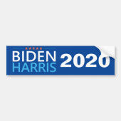 Biden Harris 2020 für die US-Präsidentschaftswahl Autoaufkleber (Vorne)