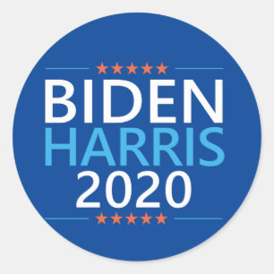Biden Harris 2020 für die US-Präsidentschaftswahl Runder Aufkleber
