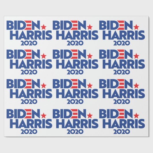 Biden Harris 2020 Geschenkpapier (Flach)