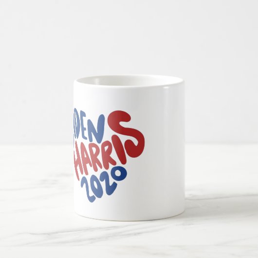 Biden Harris 2020 Herz Kaffeetasse (Mittel)