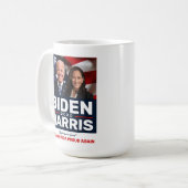 Biden Harris 2020: Hoffen auf Furcht vor Foto Kaffeetasse (Vorderseite Links)