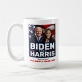 Biden Harris 2020: Hoffen auf Furcht vor Foto Kaffeetasse (Links)