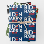 Biden Harris 2020 - Joe und Kamala Bold Geschenkpapier Set (Beispiel)