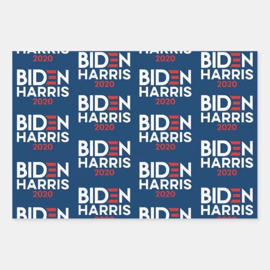 Biden Harris 2020 - Joe und Kamala Bold Geschenkpapier Set (Vorderseite)