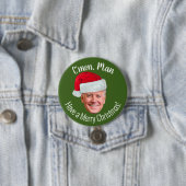 Biden Harris 2020 - Joe Weihnachtsmannmütze - C'mo Button (Beispiel)