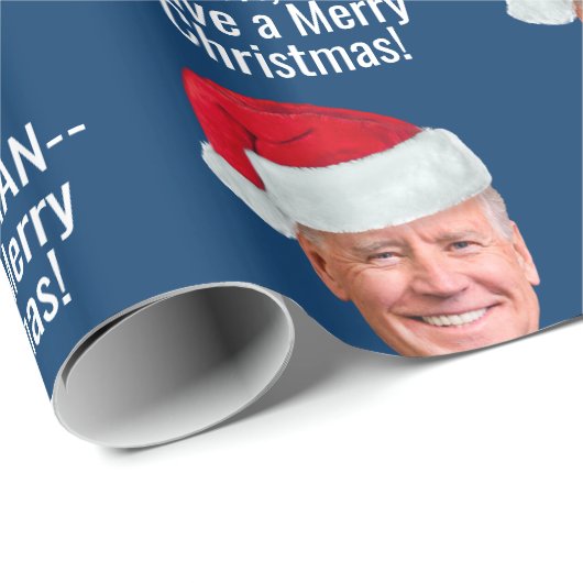 Biden Harris 2020 - Joe Weihnachtsmannmütze - C'mo Geschenkpapier (Rolleneckpunkt)