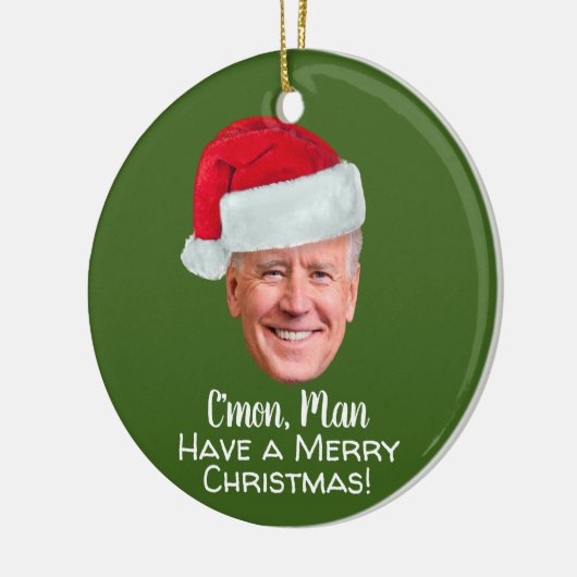 Biden Harris 2020 - Joe Weihnachtsmannmütze C'mon  Keramik Ornament (Links)