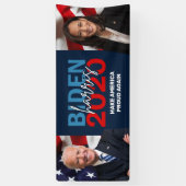 Biden Harris 2020 Kampagne Patriotic Foto Banner (Vertikal)