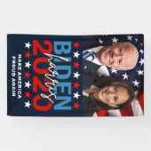 Biden Harris 2020 Kampagne Patriotisches Foto Banner (Horizontal)