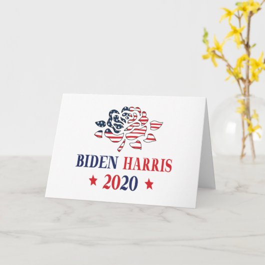 Biden Harris 2020 Karte (Gelbe Blume)