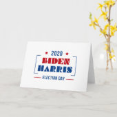 Biden Harris 2020 Karte (Gelbe Blume)