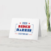Biden Harris 2020 Karte (Vorderseite)