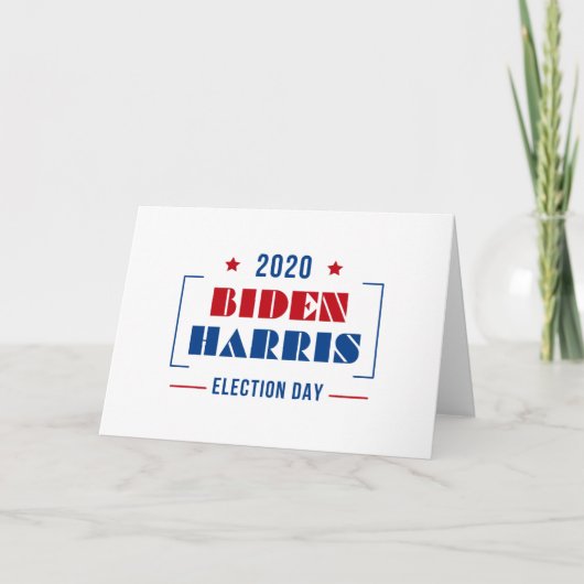 Biden Harris 2020 Karte (Vorderseite)