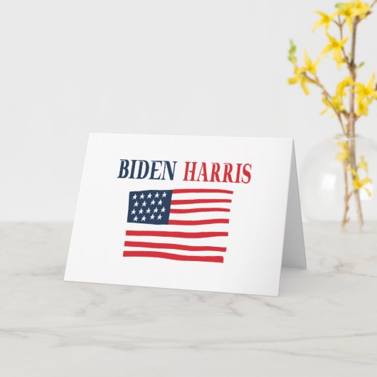Biden Harris 2020 Karte (Gelbe Blume)
