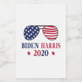 Biden Harris 2020 Lebensmitteletikett (Einzelnes Label)