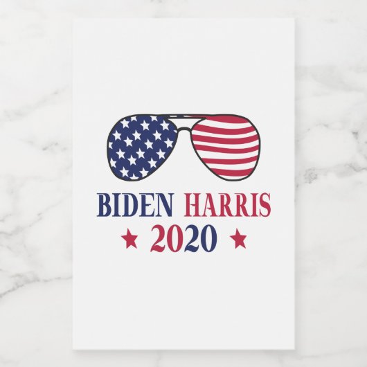 Biden Harris 2020 Lebensmitteletikett (Einzelnes Label)
