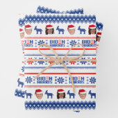 BIDEN HARRIS 2020 PATTERN GESCHENKPAPIER SET (Beispiel)