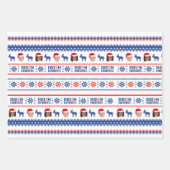 BIDEN HARRIS 2020 PATTERN GESCHENKPAPIER SET (Vorderseite)