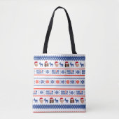 BIDEN HARRIS 2020 PATTERN TASCHE (Vorderseite)