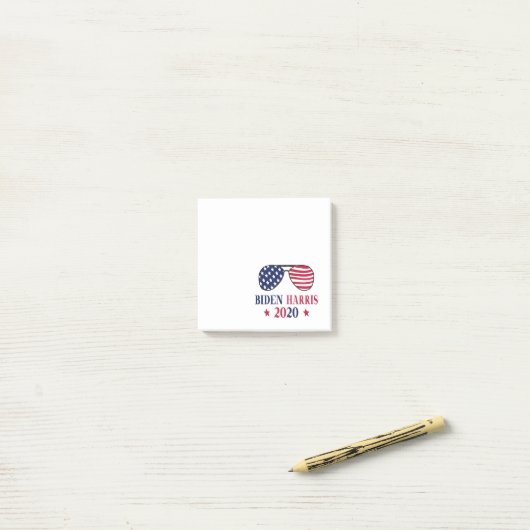 Biden Harris 2020 Post-it Klebezettel (Auf Schreibtisch)