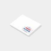 Biden Harris 2020 Post-it Klebezettel (angewinkelt)