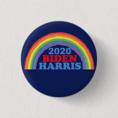 Biden Harris 2020 Rainbow Button (Vorderseite)