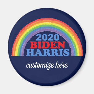 Biden Harris 2020 Rainbow Custom Magnet