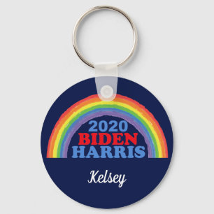 Biden Harris 2020 Rainbow Custom Schlüsselanhänger