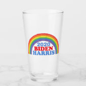 Biden Harris 2020 Rainbow Glas (Vorderseite)