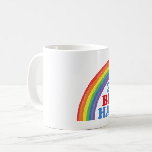 Biden Harris 2020 Rainbow Kaffeetasse (Vorderseite Links)