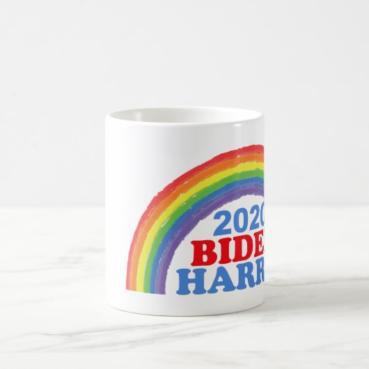 Biden Harris 2020 Rainbow Kaffeetasse (Mittel)