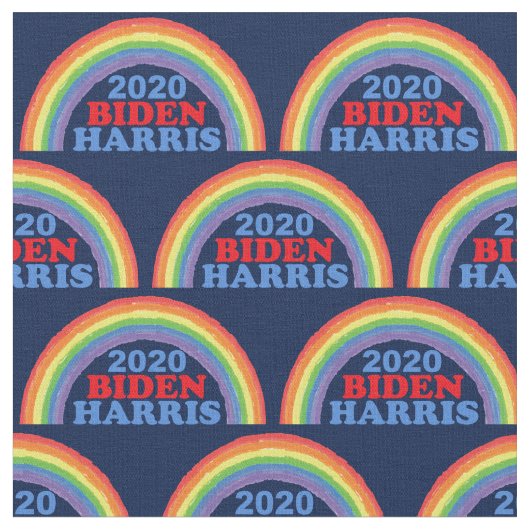 Biden Harris 2020 Rainbow Stoff (Nahaufnahme)