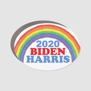 Biden Harris 2020 Regenbogen Auto Magnet