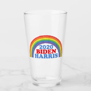 Biden Harris 2020 Regenbogen Glas