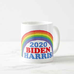 Biden Harris 2020 Regenbogen Kaffeetasse