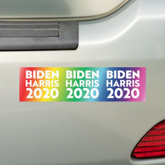 Biden Harris 2020 Regenbogen Pride lgbtq lgbt car Autoaufkleber (Auf Auto)