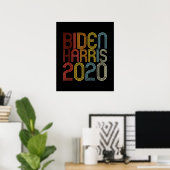 Biden Harris 2020 Retro Vintage Poster (Heimbüro)